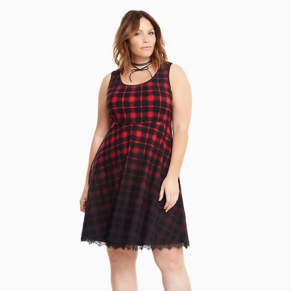 Lane Bryant Plaid Dress 22 24 3x Torrid Gift